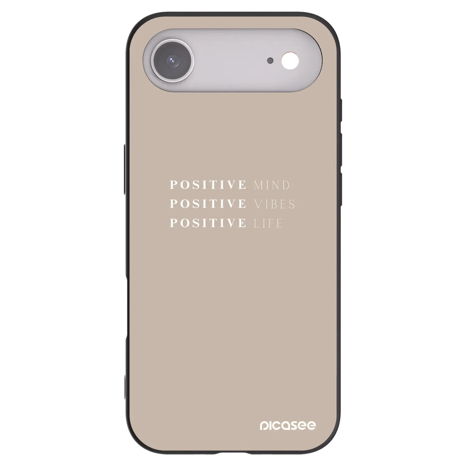 Picasee fekete szilikon tok az alábbi mobiltelefonokra Apple iPhone Air - Positive Vibes