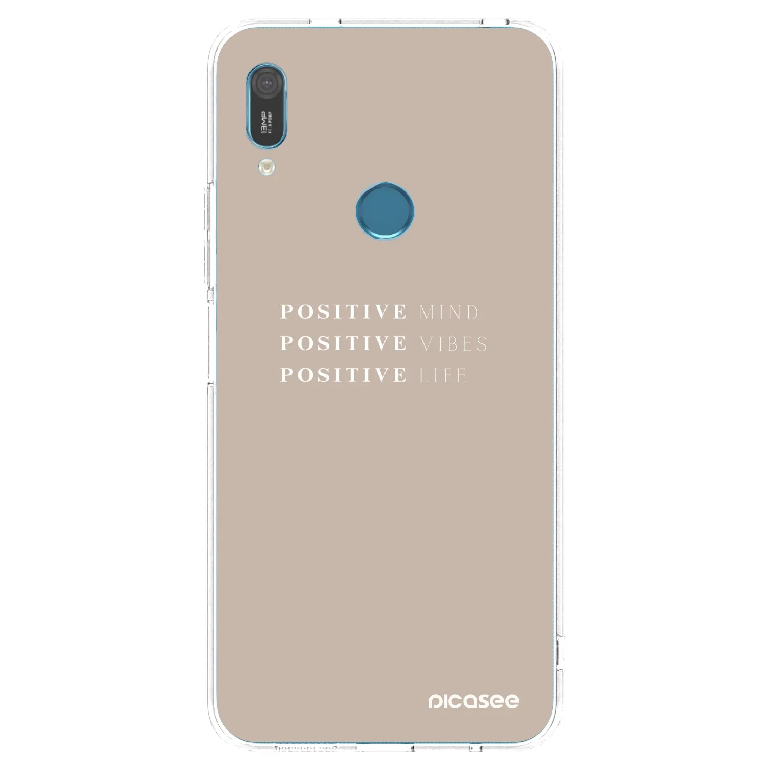 Picasee átlátszó szilikon tok az alábbi mobiltelefonokra Huawei Y6 2019 - Positive Vibes