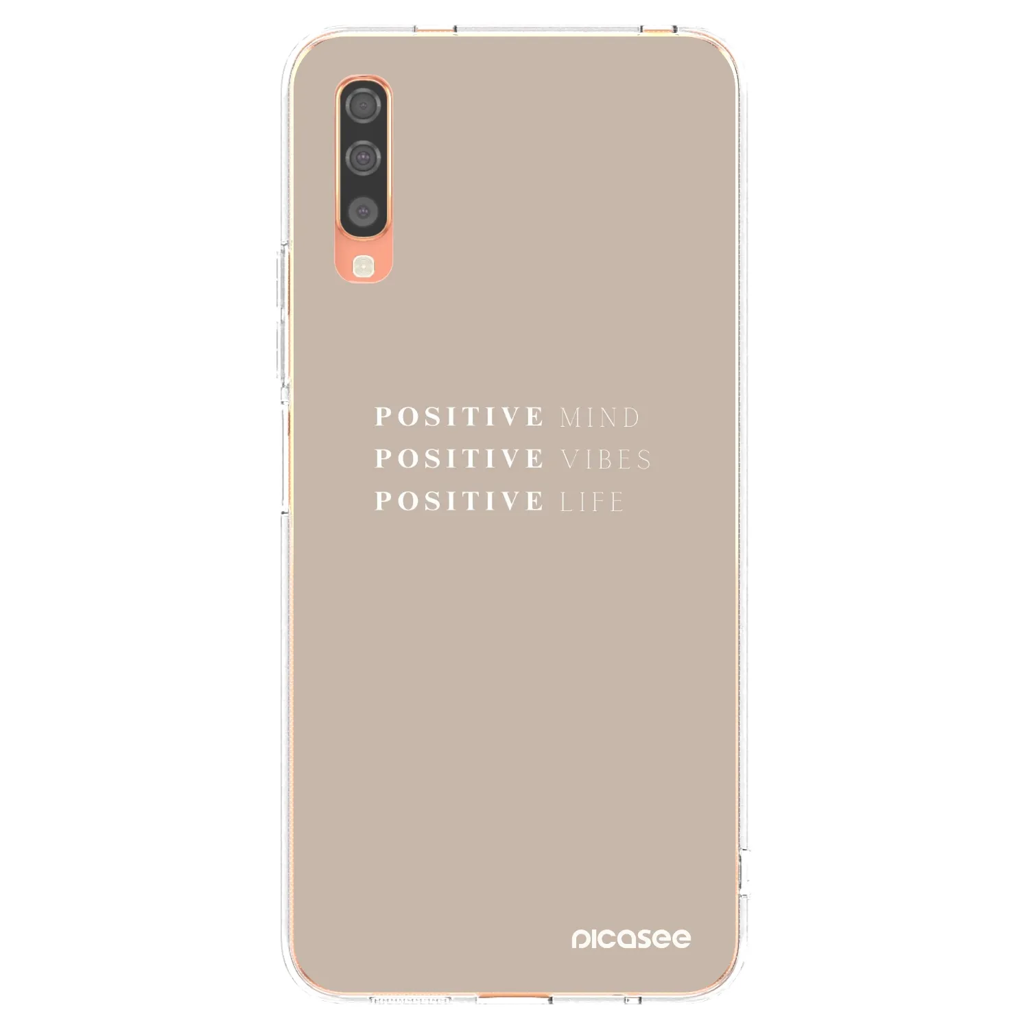 Picasee átlátszó szilikon tok az alábbi mobiltelefonokra Samsung Galaxy A70 A705F - Positive Vibes