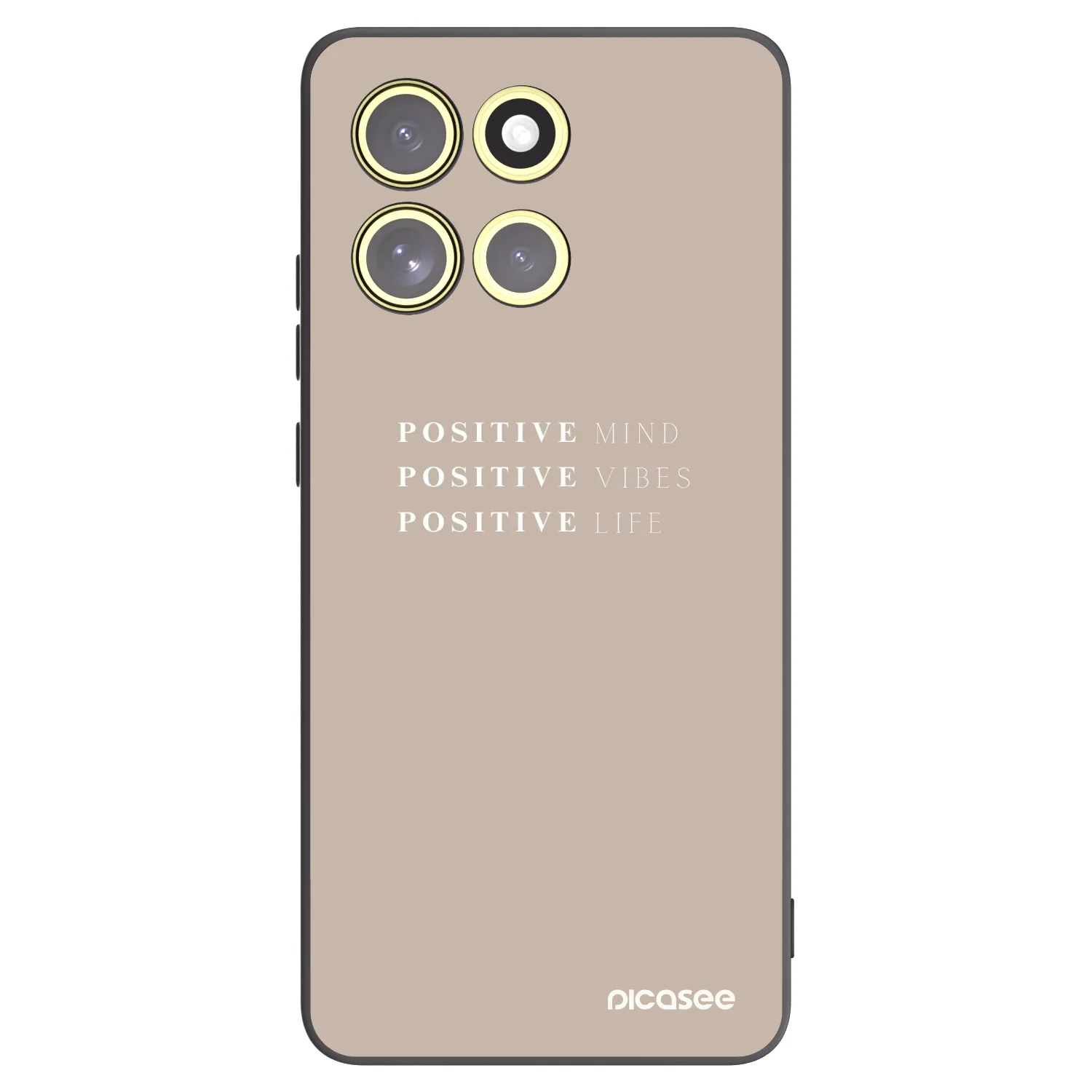 Picasee fekete szilikon tok az alábbi mobiltelefonokra Motorola Moto G86 5G - Positive Vibes
