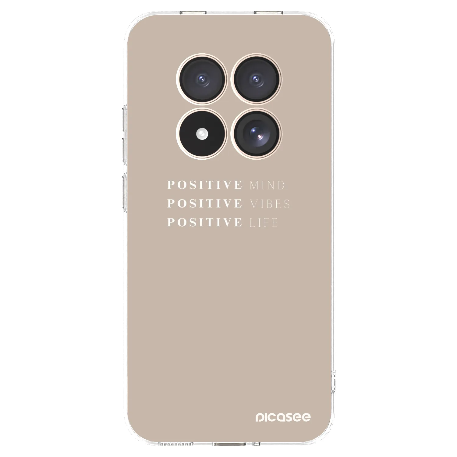 Picasee átlátszó szilikon tok az alábbi mobiltelefonokra Xiaomi Redmi Note 15 Pro 4G - Positive Vibes