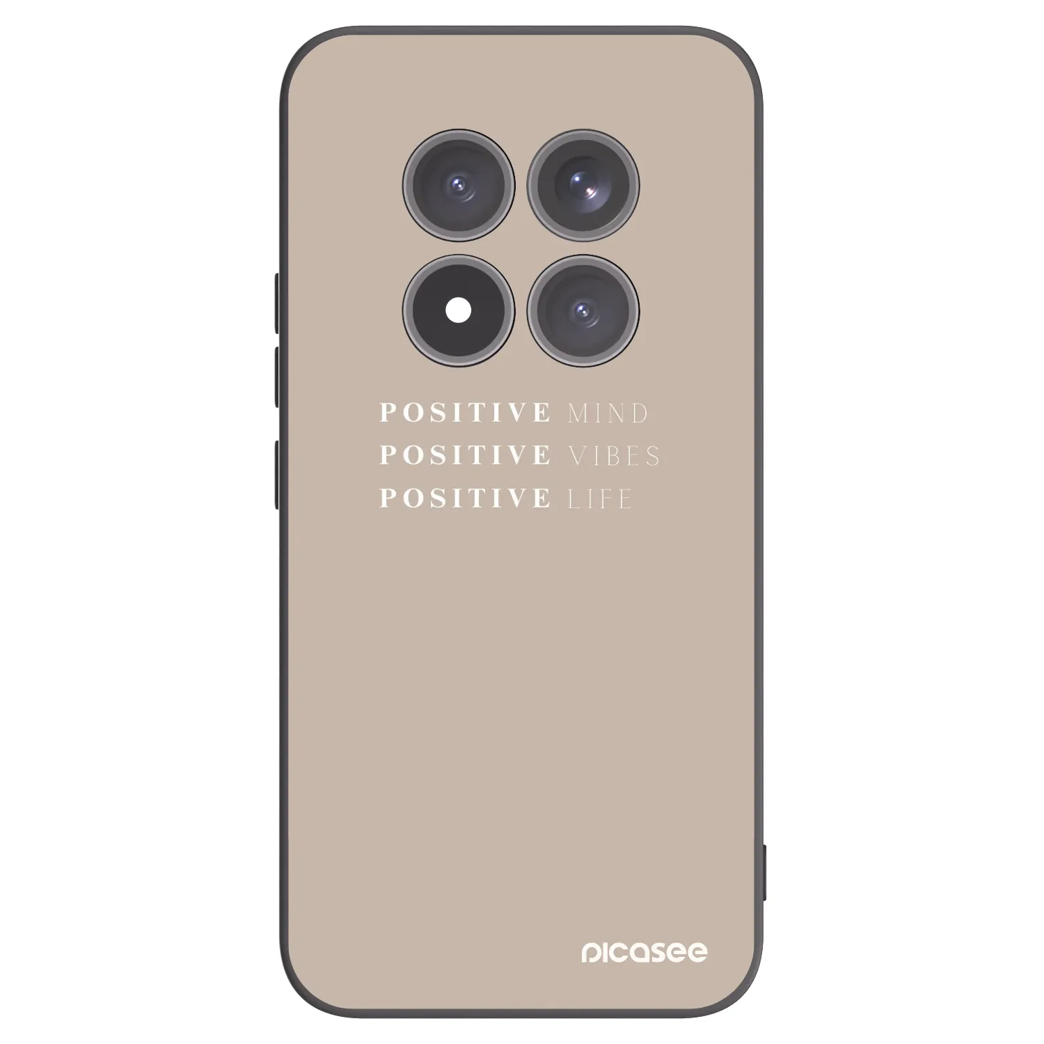 Picasee fekete szilikon tok az alábbi mobiltelefonokra Xiaomi Redmi Note 15 Pro+ - Positive Vibes