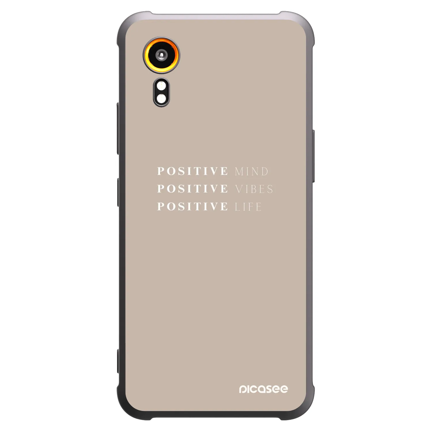 Picasee fekete szilikon tok az alábbi mobiltelefonokra Samsung Galaxy Xcover 7 - Positive Vibes