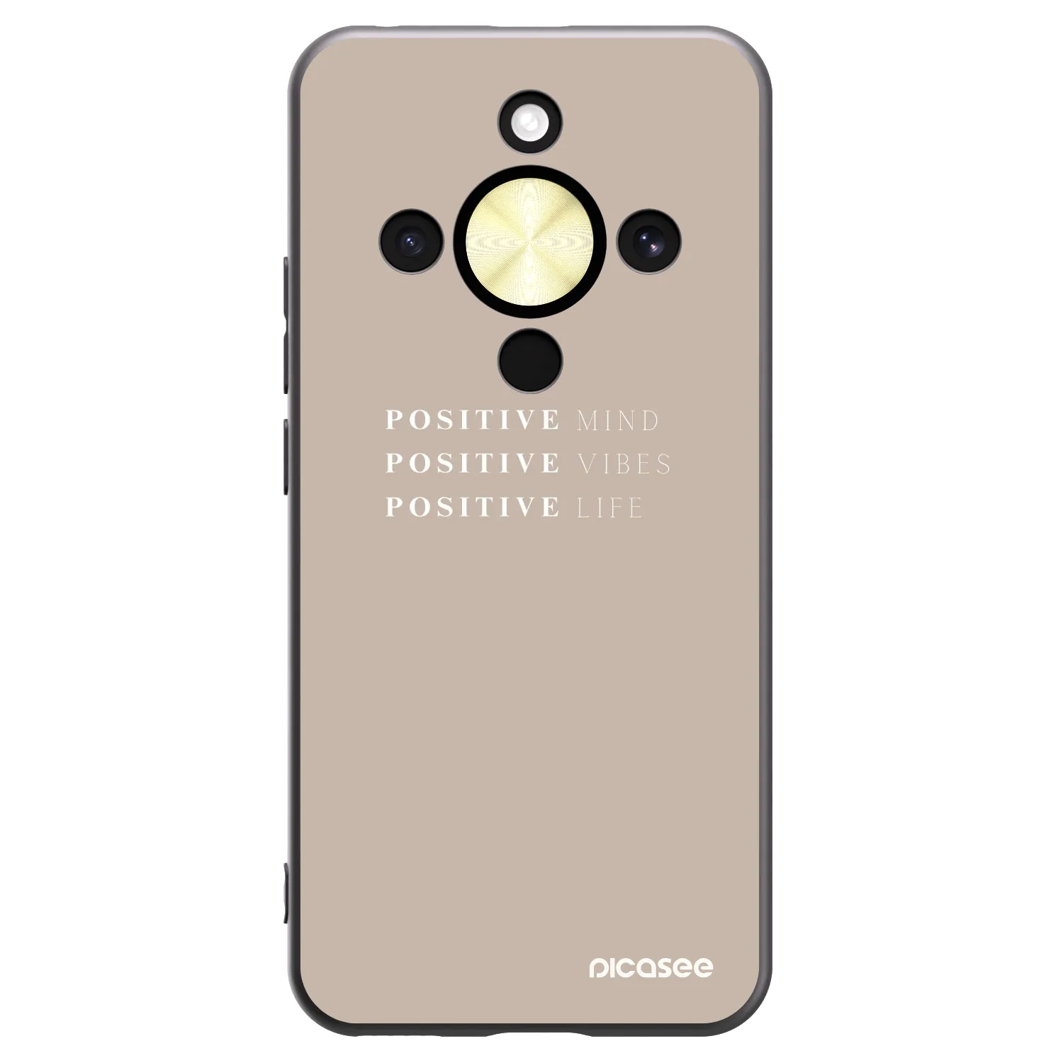 Picasee fekete szilikon tok az alábbi mobiltelefonokra Honor Magic8 Lite 5G - Positive Vibes