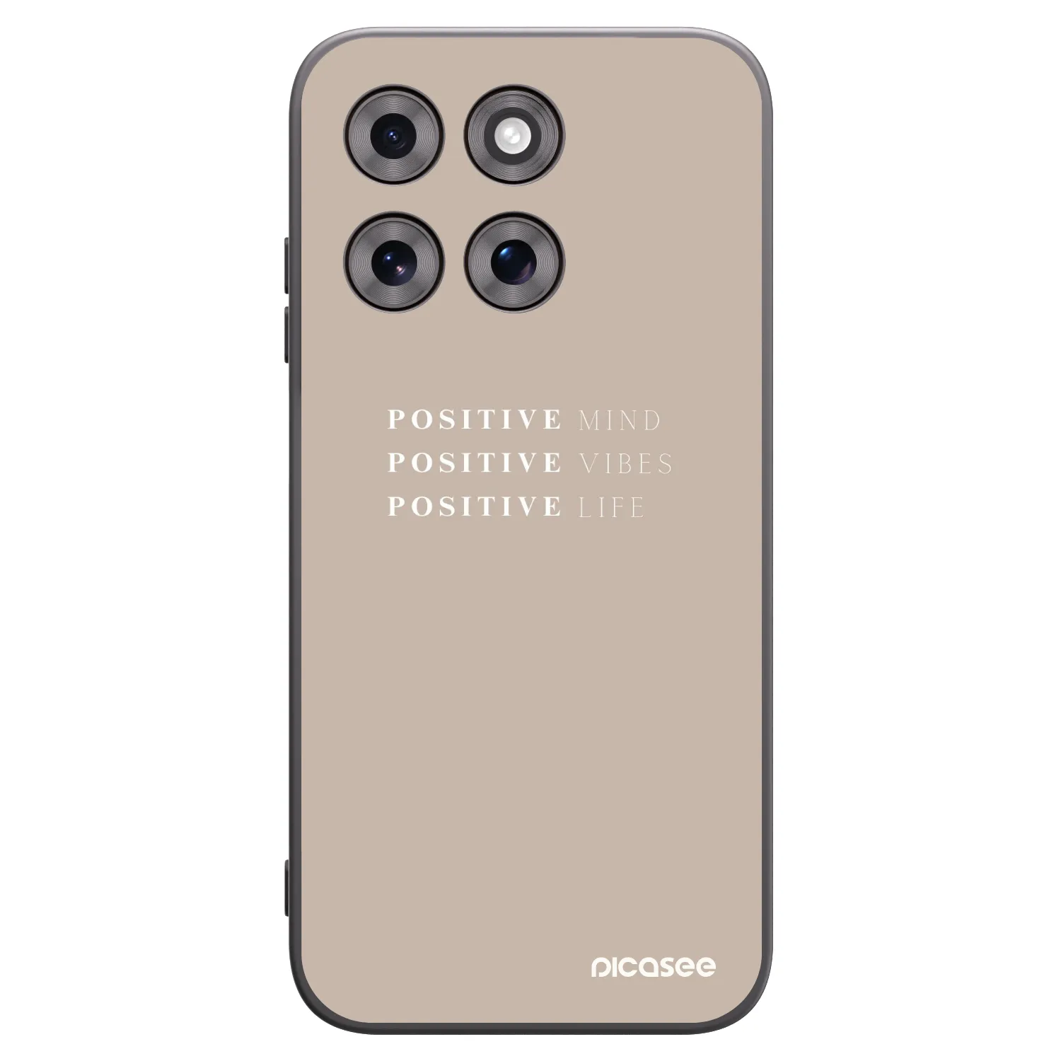 Picasee fekete szilikon tok az alábbi mobiltelefonokra Motorola Moto G77 - Positive Vibes
