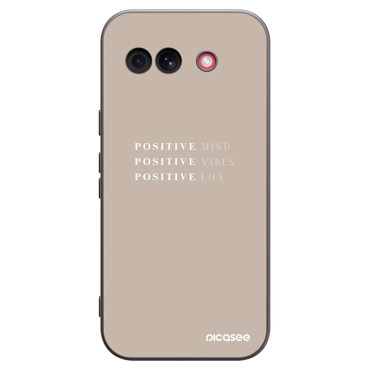 Picasee fekete szilikon tok az alábbi mobiltelefonokra Google Pixel 10a - Positive Vibes