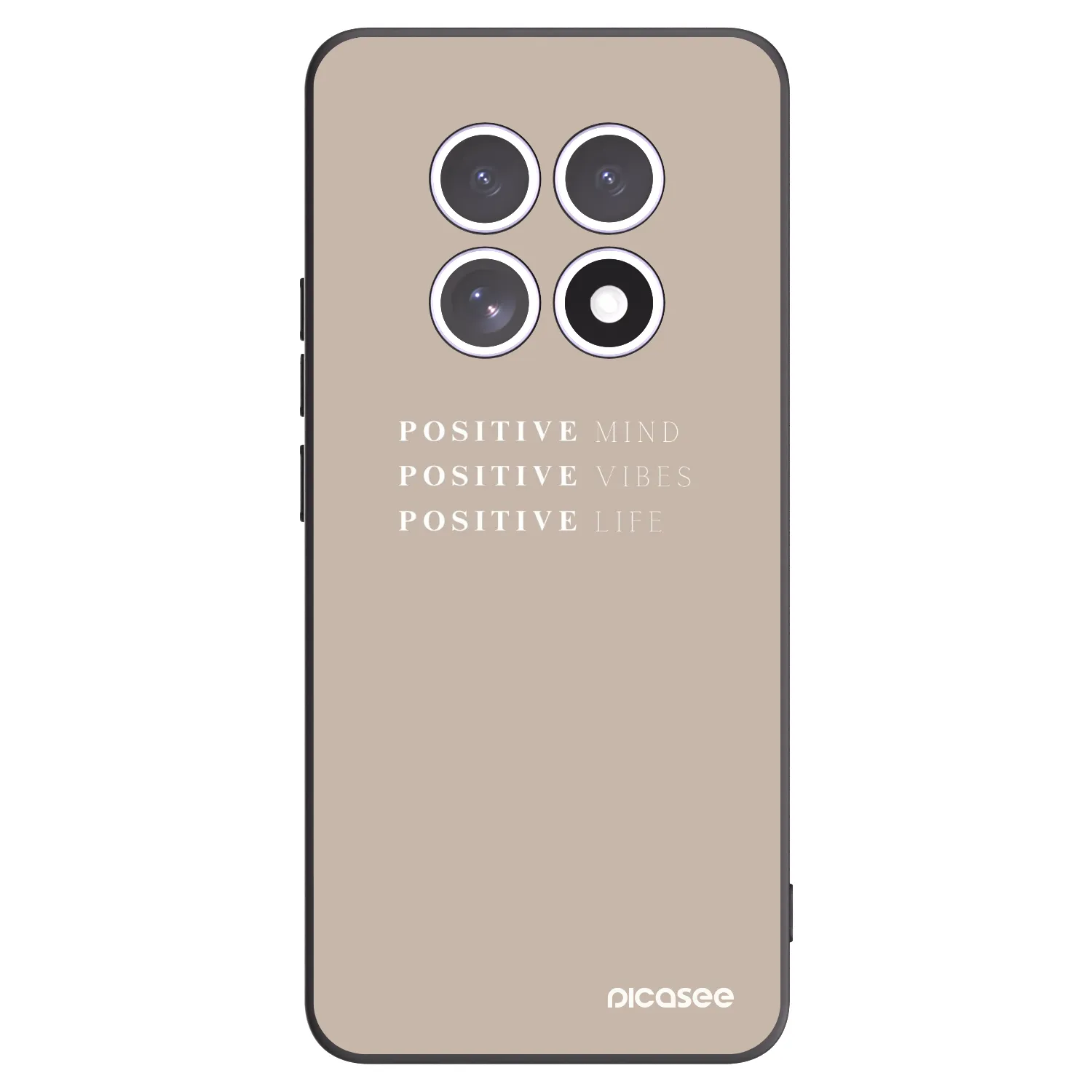 Picasee fekete szilikon tok az alábbi mobiltelefonokra Xiaomi Redmi Note 15 5G - Positive Vibes