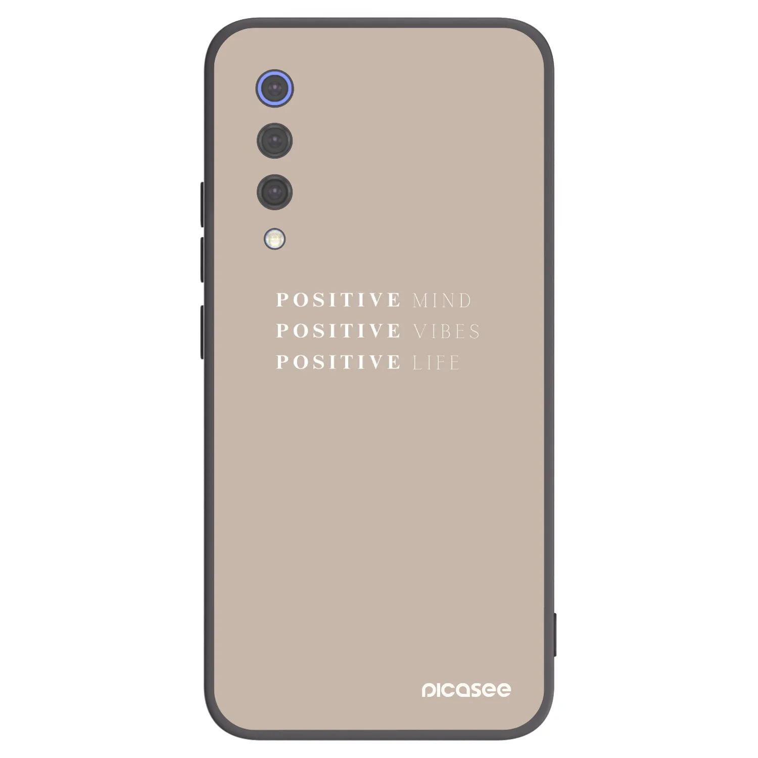 Picasee fekete szilikon tok az alábbi mobiltelefonokra Xiaomi Mi 9 SE - Positive Vibes