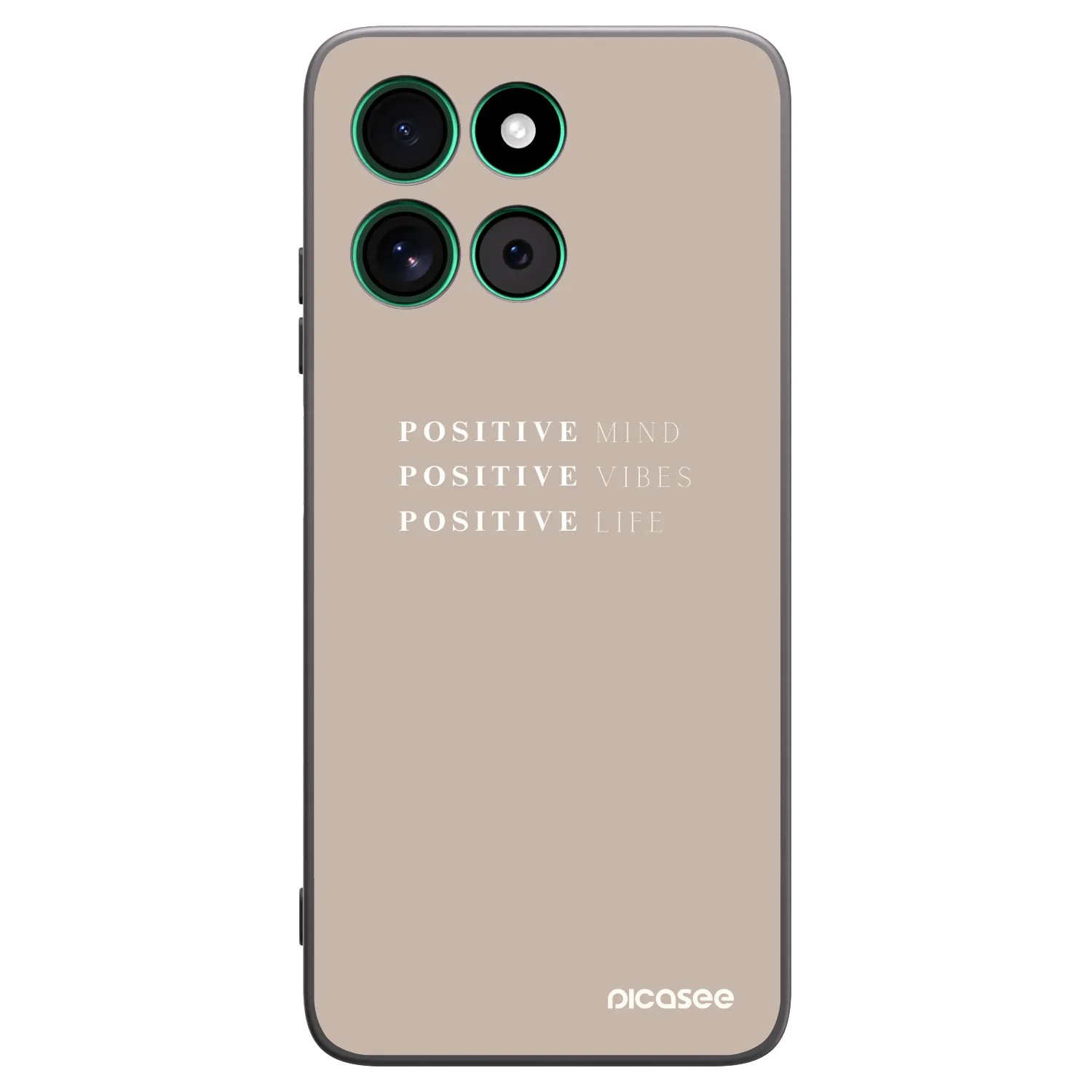 Picasee fekete szilikon tok az alábbi mobiltelefonokra Motorola Moto G57 Power - Positive Vibes