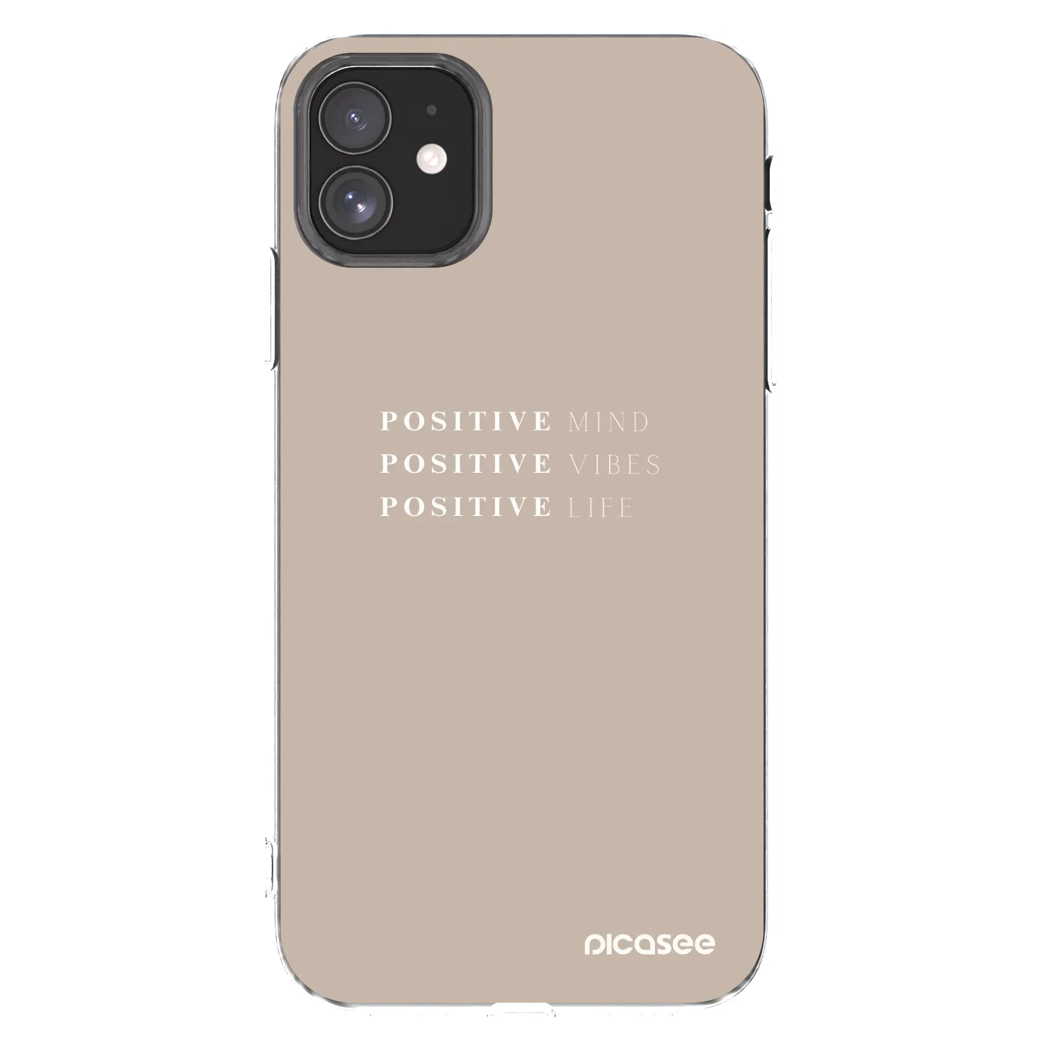 Picasee átlátszó szilikon tok az alábbi mobiltelefonokra Apple iPhone 11 - Positive Vibes