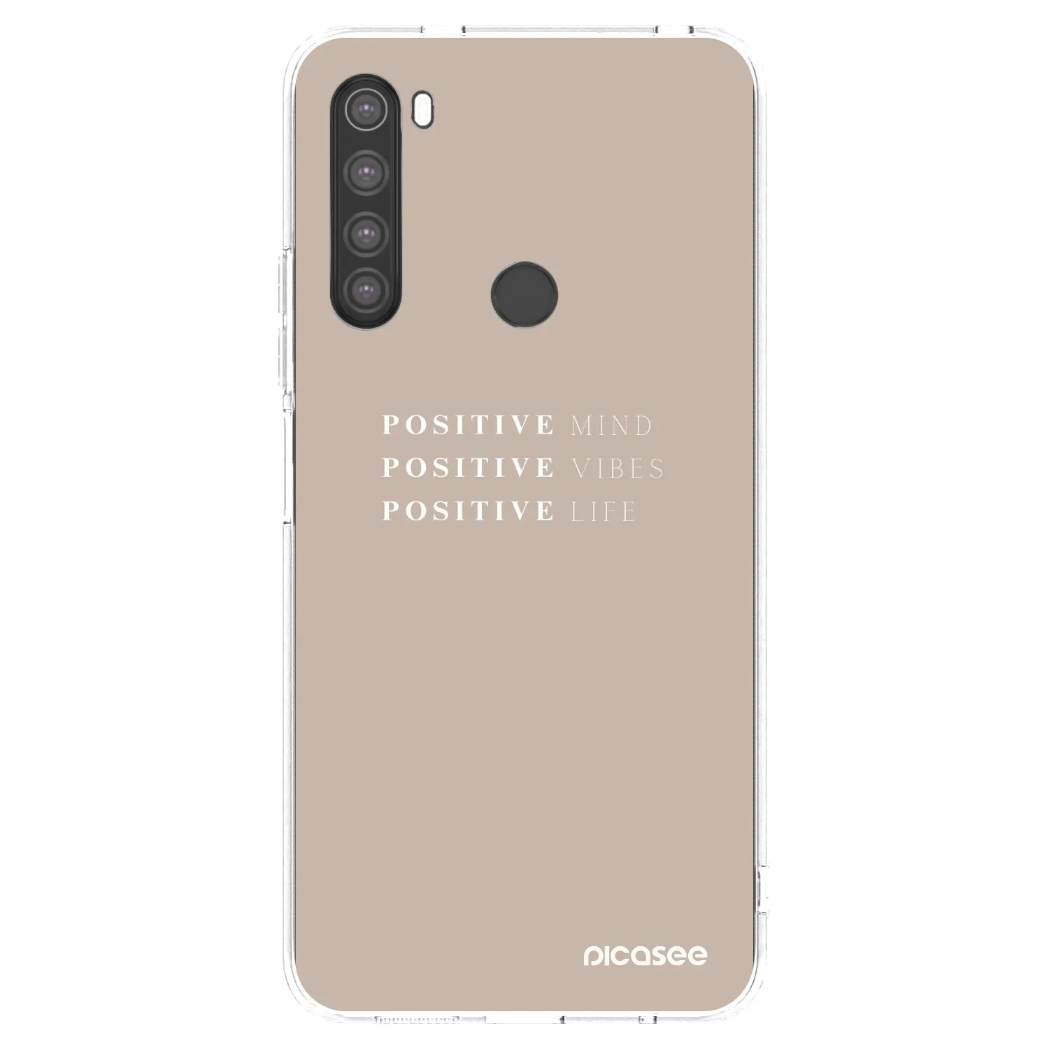 Picasee átlátszó szilikon tok az alábbi mobiltelefonokra Xiaomi Redmi Note 8 - Positive Vibes