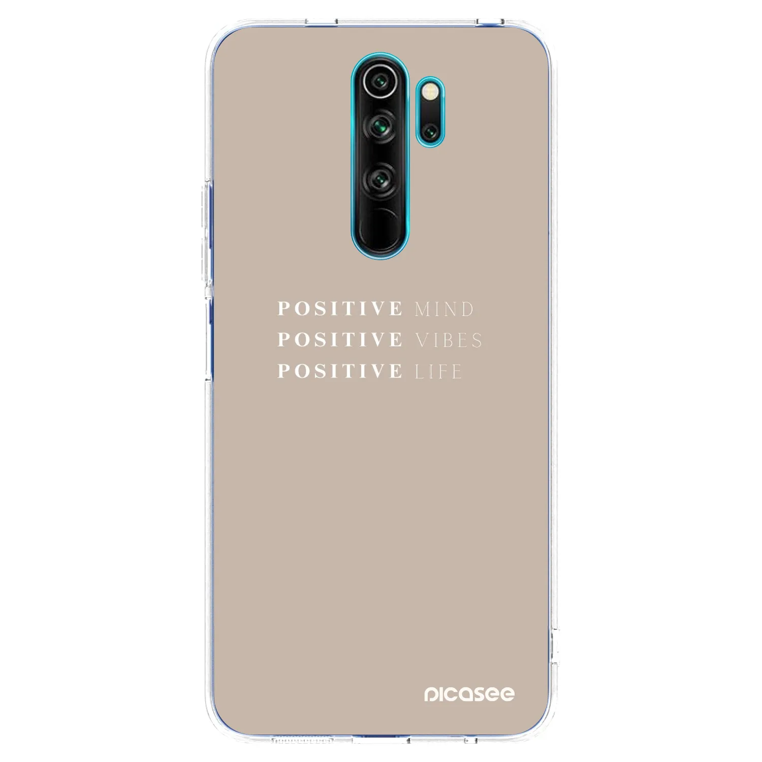 Picasee átlátszó szilikon tok az alábbi mobiltelefonokra Xiaomi Redmi Note 8 Pro - Positive Vibes