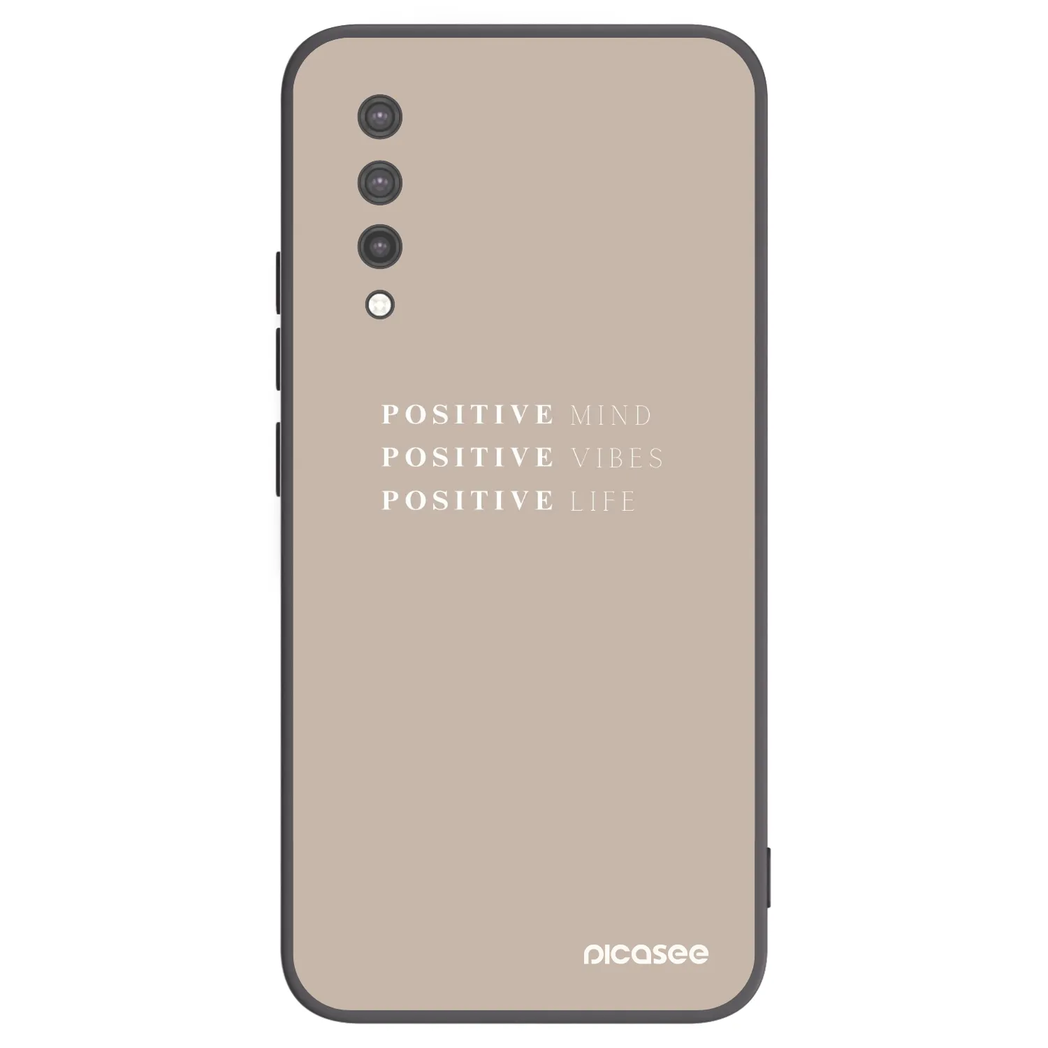 Picasee fekete szilikon tok az alábbi mobiltelefonokra Xiaomi Mi 9 Lite - Positive Vibes