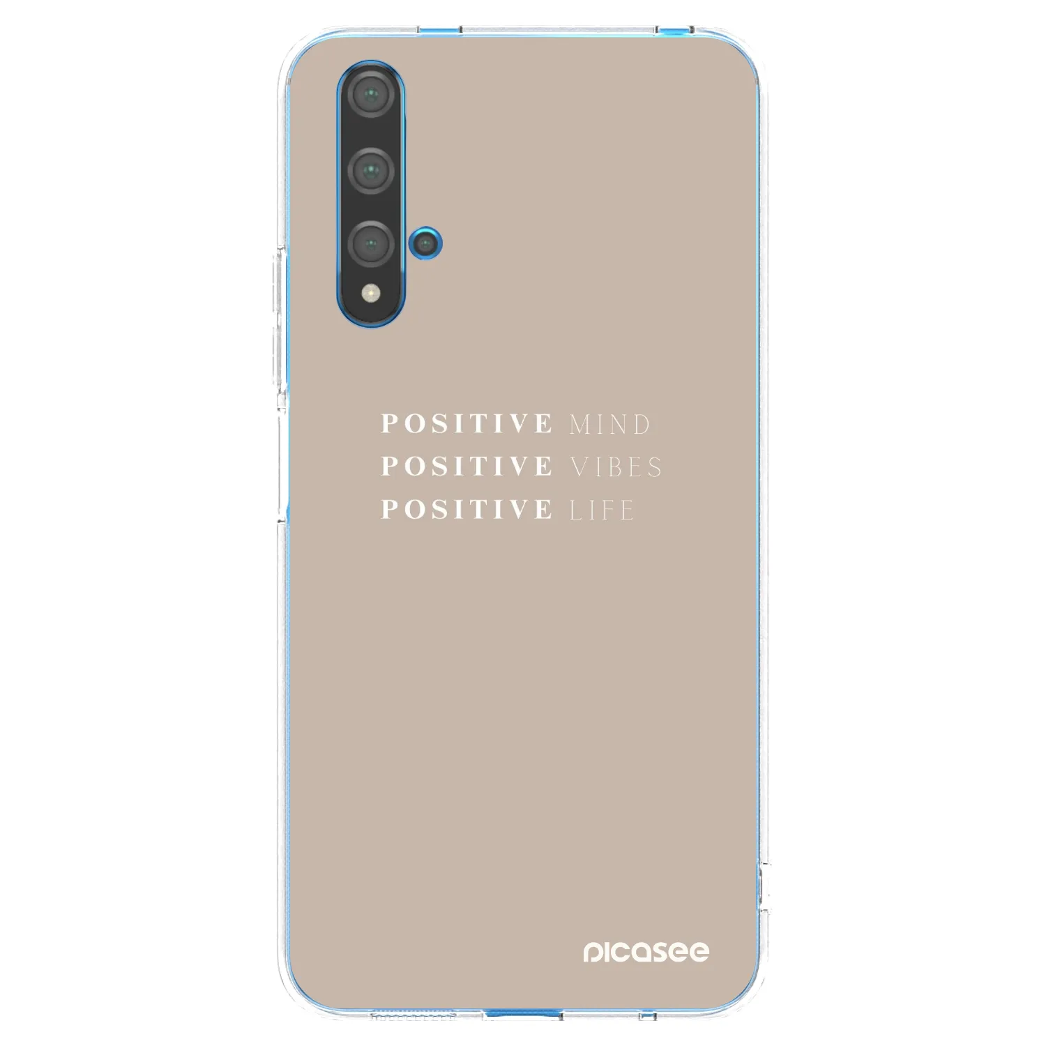 Picasee átlátszó szilikon tok az alábbi mobiltelefonokra Huawei Nova 5T - Positive Vibes