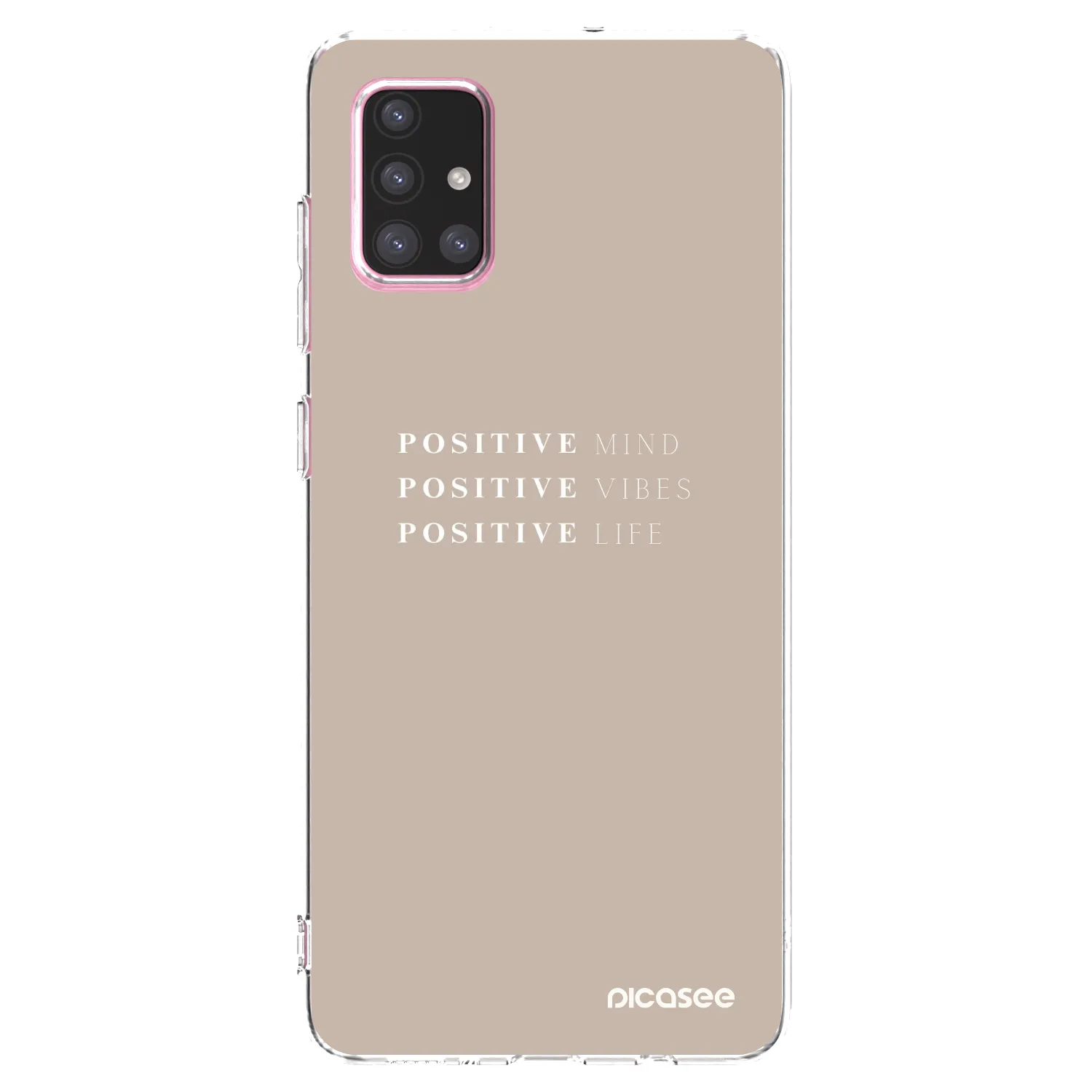 Picasee átlátszó szilikon tok az alábbi mobiltelefonokra Samsung Galaxy A71 A715F - Positive Vibes