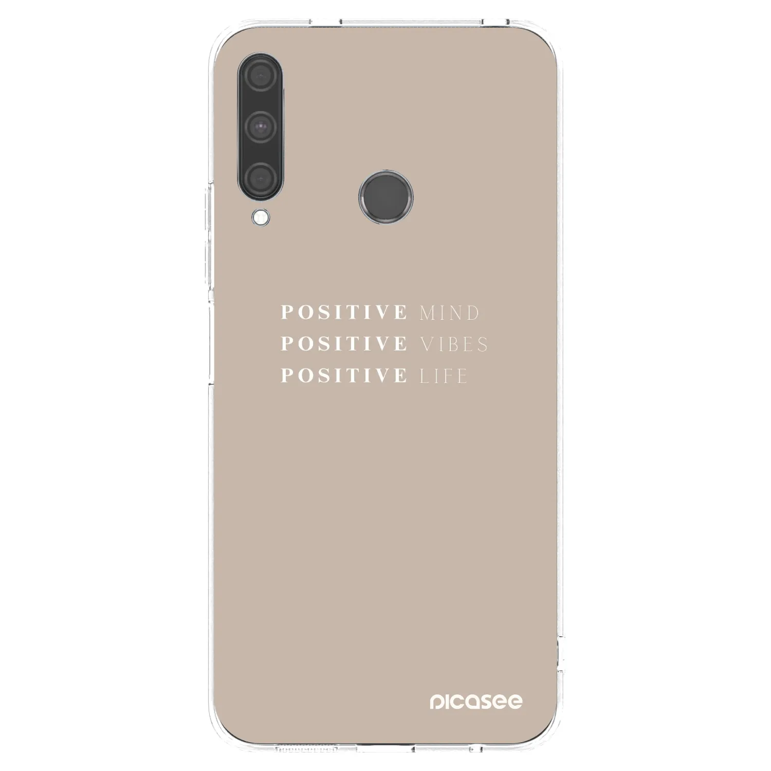 Picasee átlátszó szilikon tok az alábbi mobiltelefonokra Huawei P40 Lite E - Positive Vibes