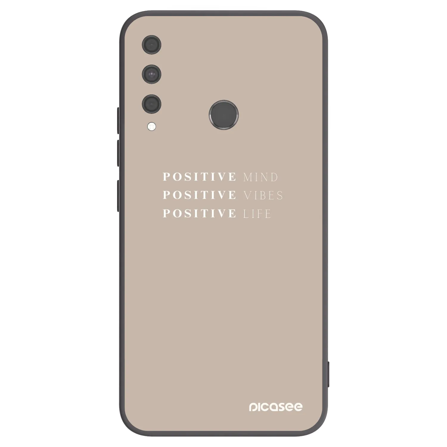 Picasee fekete szilikon tok az alábbi mobiltelefonokra Huawei P40 Lite E - Positive Vibes