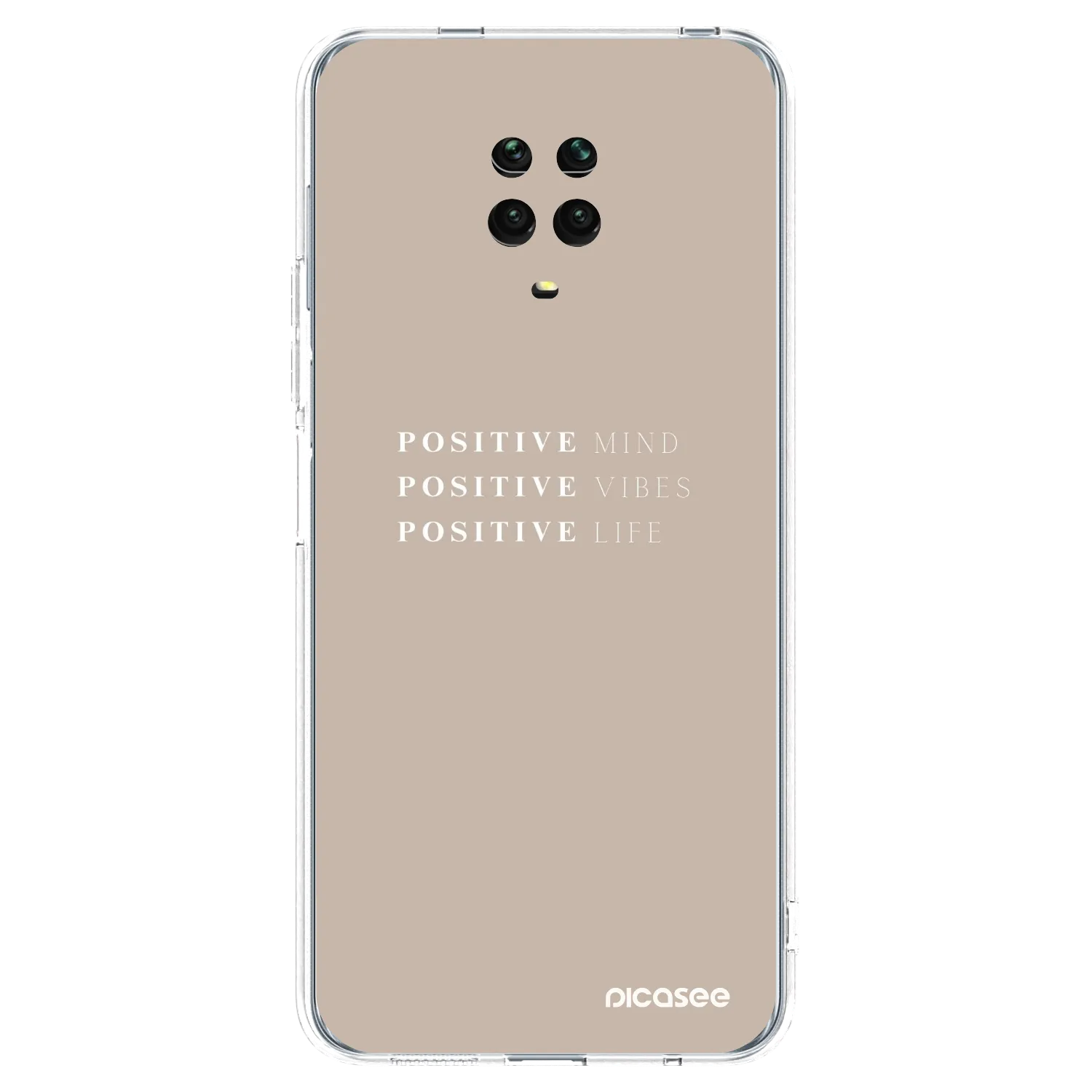 Picasee átlátszó szilikon tok az alábbi mobiltelefonokra Xiaomi Redmi Note 9 Pro - Positive Vibes