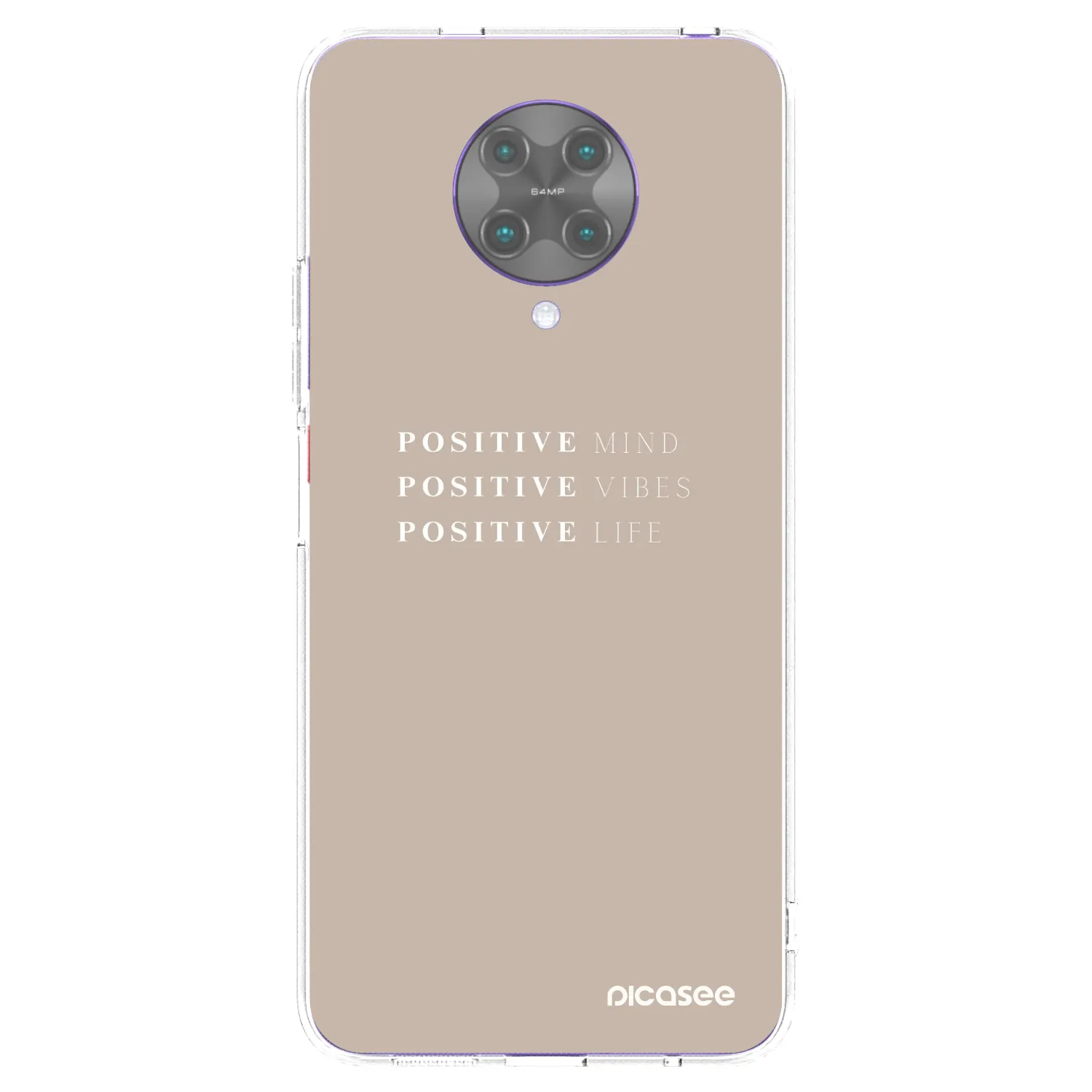 Picasee átlátszó szilikon tok az alábbi mobiltelefonokra Xiaomi Poco F2 Pro - Positive Vibes