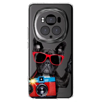 Picasee átlátszó szilikon tok az alábbi mobiltelefonokra Honor Magic6 Pro - Französische Bulldogge