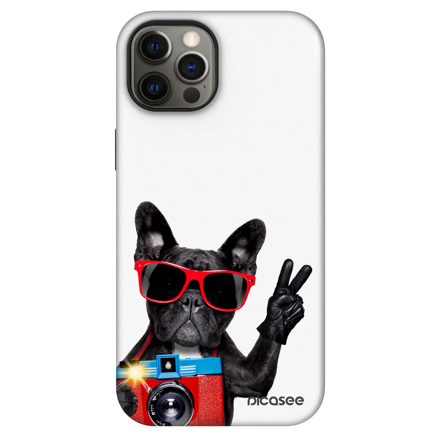 Picasee Fashion Case MagSafe Apple iPhone 12 Pro - Französische Bulldogge