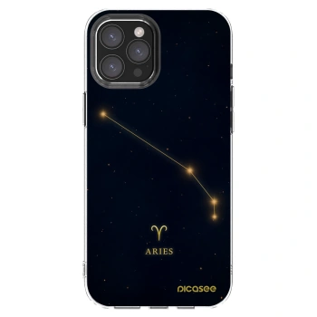 Picasee átlátszó szilikon tok az alábbi mobiltelefonokra Apple iPhone 12 Pro Max - ARIES