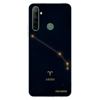 Picasee átlátszó szilikon tok az alábbi mobiltelefonokra Realme 6i - ARIES