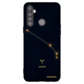 Picasee fekete szilikon tok az alábbi mobiltelefonokra Realme 5 - ARIES