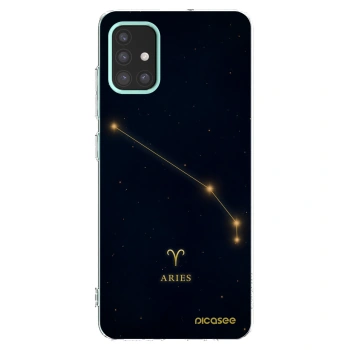 Picasee átlátszó szilikon tok az alábbi mobiltelefonokra Samsung Galaxy M31s - ARIES