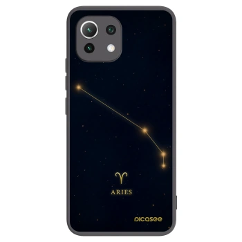Picasee fekete szilikon tok az alábbi mobiltelefonokra Xiaomi 11 Lite 5G NE - ARIES