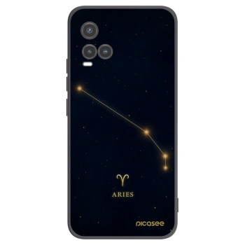 Picasee fekete szilikon tok az alábbi mobiltelefonokra Vivo Y33s - ARIES