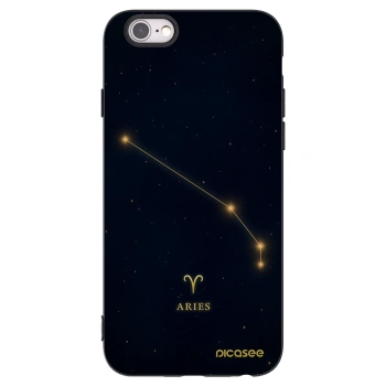Picasee fekete szilikon tok az alábbi mobiltelefonokra Apple iPhone 6/6S - ARIES