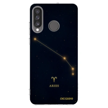 Picasee átlátszó szilikon tok az alábbi mobiltelefonokra Huawei P30 Lite - ARIES