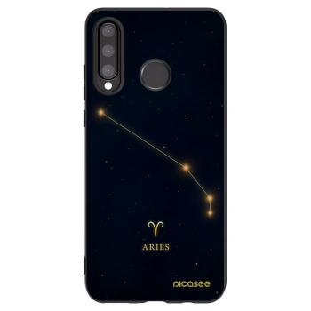 Picasee fekete szilikon tok az alábbi mobiltelefonokra Huawei P30 Lite - ARIES
