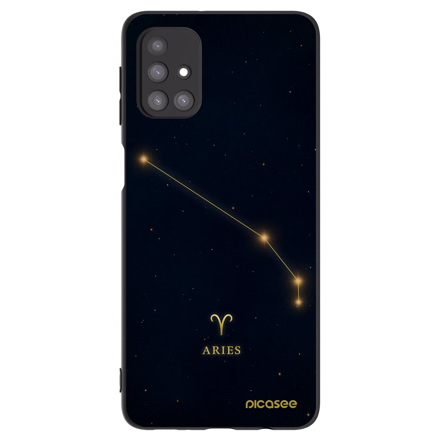 Picasee fekete szilikon tok az alábbi mobiltelefonokra Samsung Galaxy M31s - ARIES
