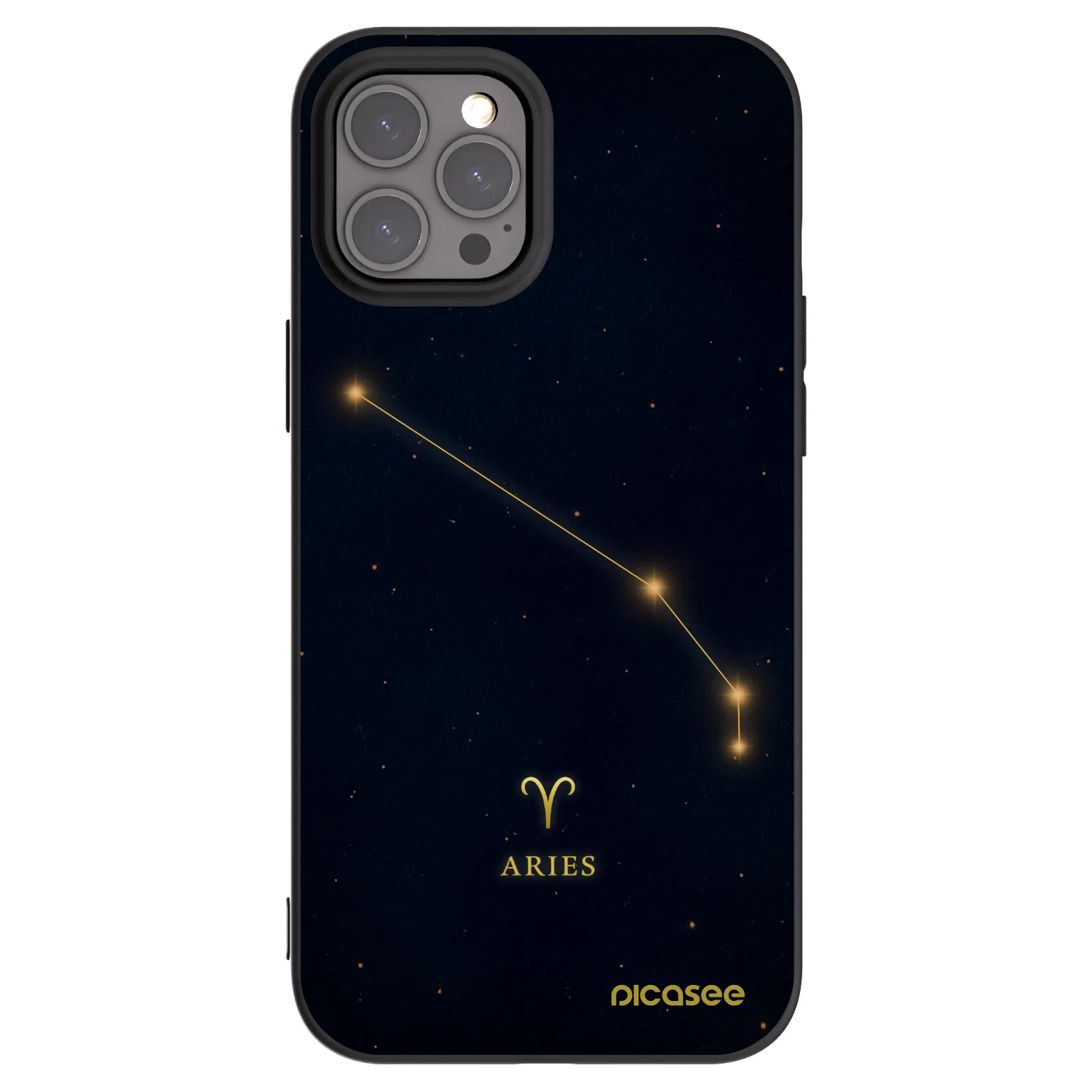 Picasee fekete szilikon tok az alábbi mobiltelefonokra Apple iPhone 12 Pro Max - ARIES