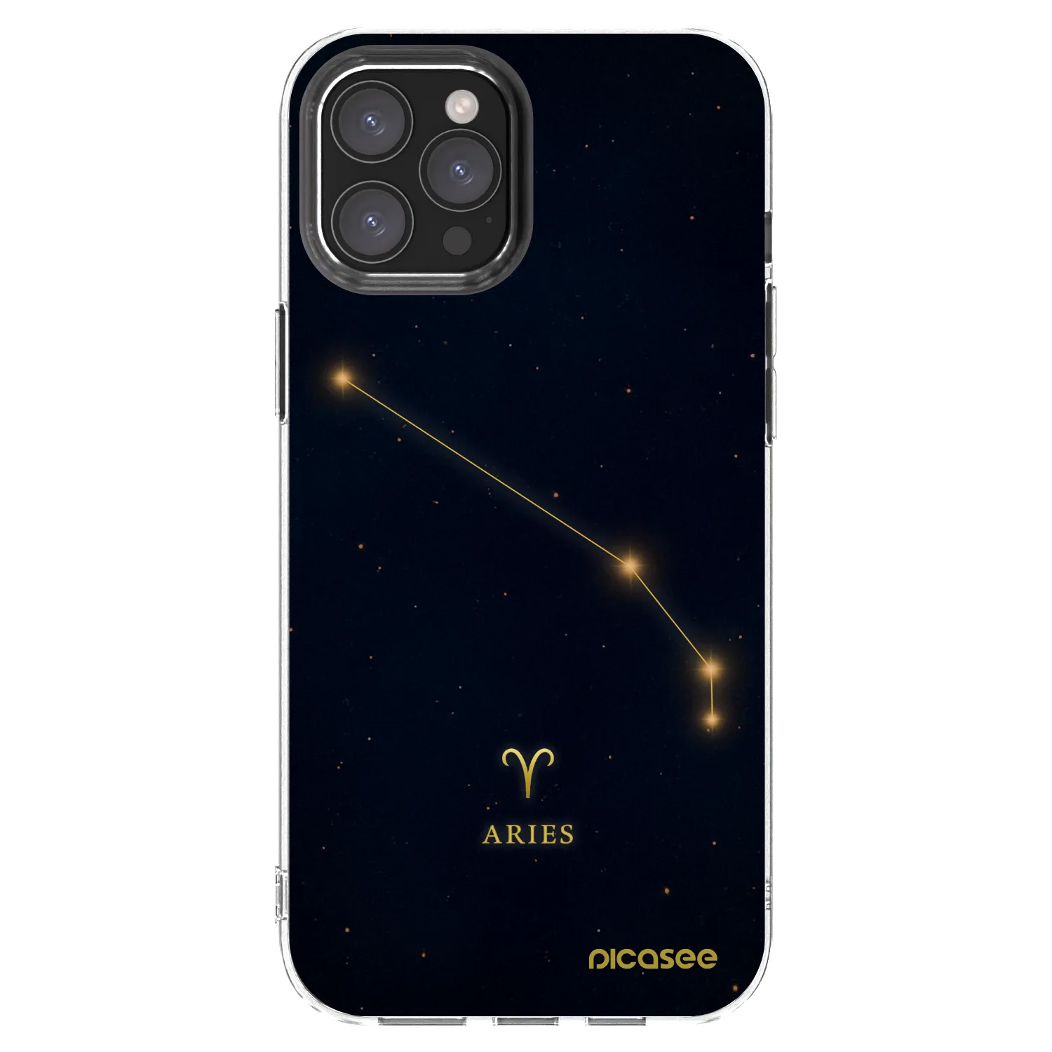 Picasee átlátszó szilikon tok az alábbi mobiltelefonokra Apple iPhone 12 Pro Max - ARIES