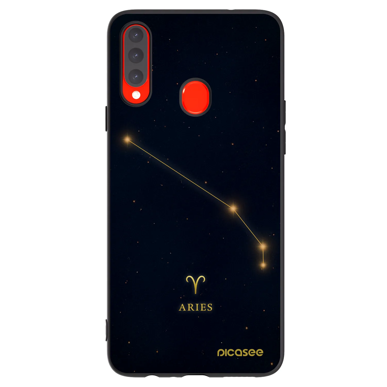 Picasee fekete szilikon tok az alábbi mobiltelefonokra Samsung Galaxy A20s - ARIES