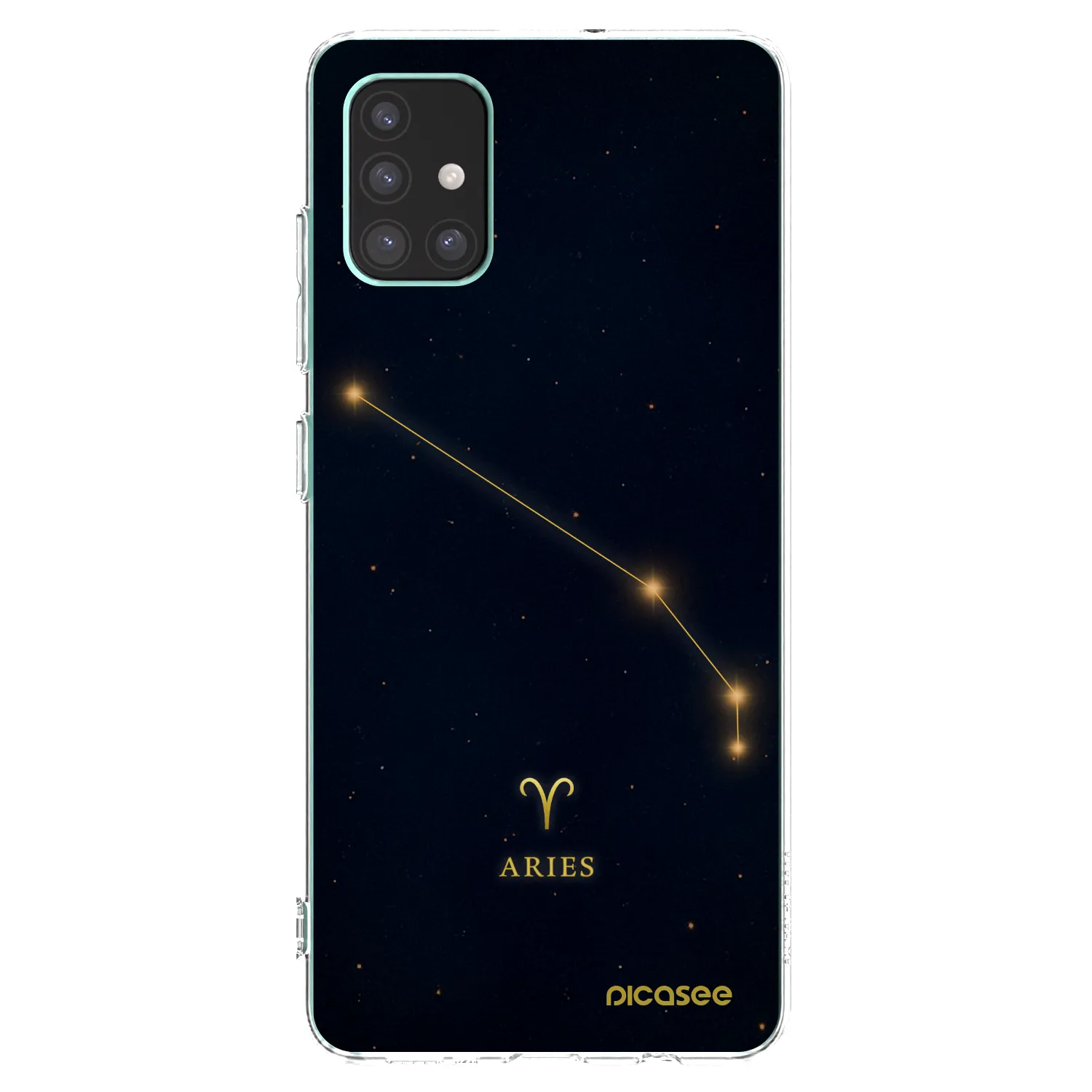 Picasee átlátszó szilikon tok az alábbi mobiltelefonokra Samsung Galaxy M51 M515F - ARIES