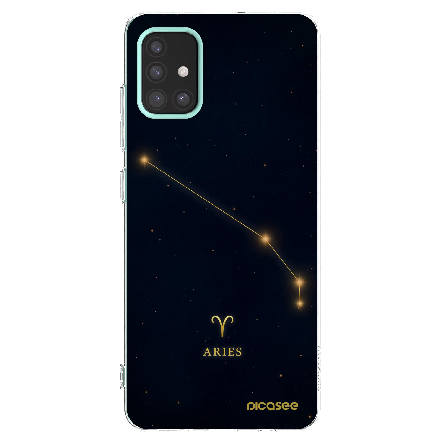 Picasee átlátszó szilikon tok az alábbi mobiltelefonokra Samsung Galaxy M31s - ARIES