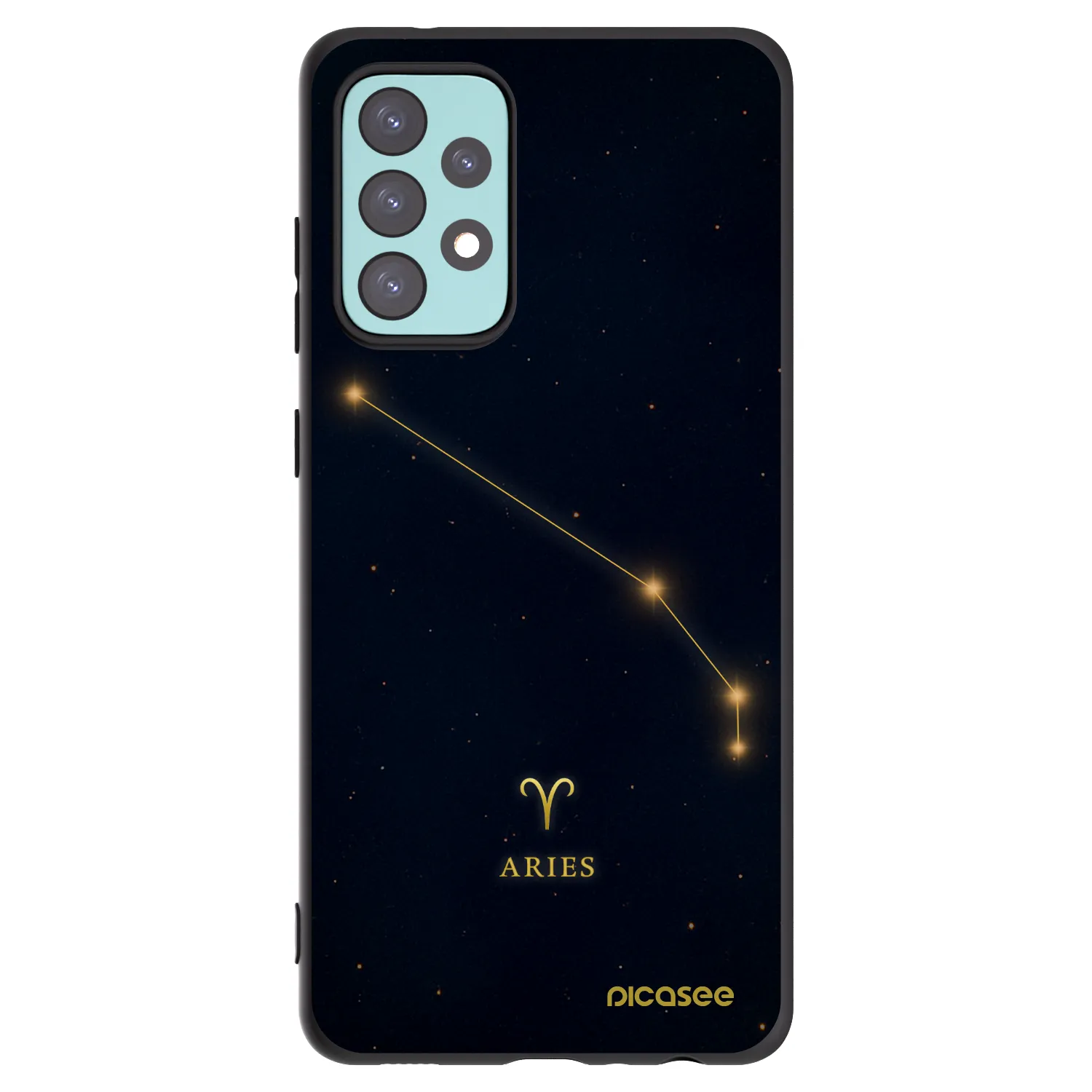 Picasee fekete szilikon tok az alábbi mobiltelefonokra Samsung Galaxy A72 A725F - ARIES