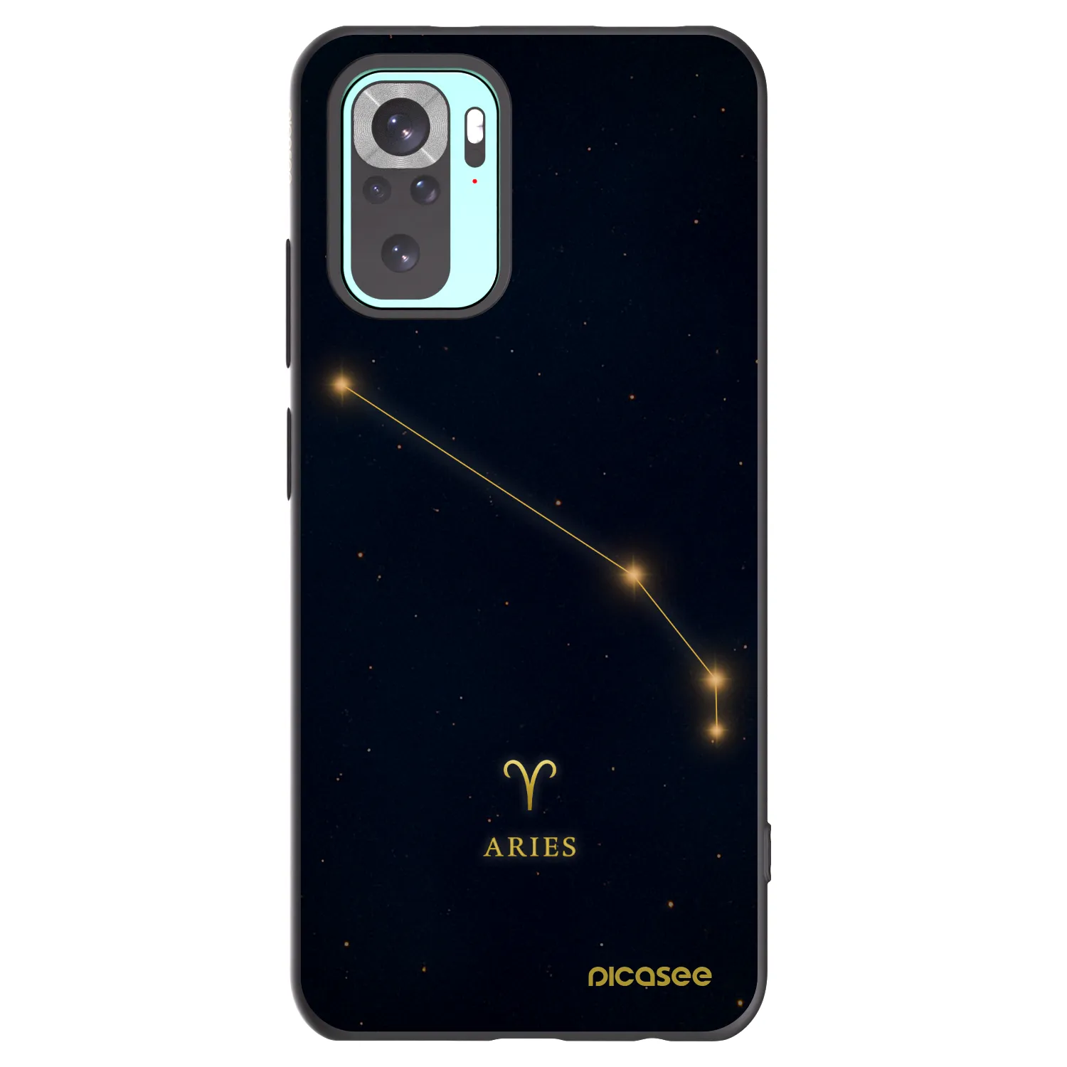 Picasee fekete szilikon tok az alábbi mobiltelefonokra Xiaomi Redmi Note 10 Pro - ARIES