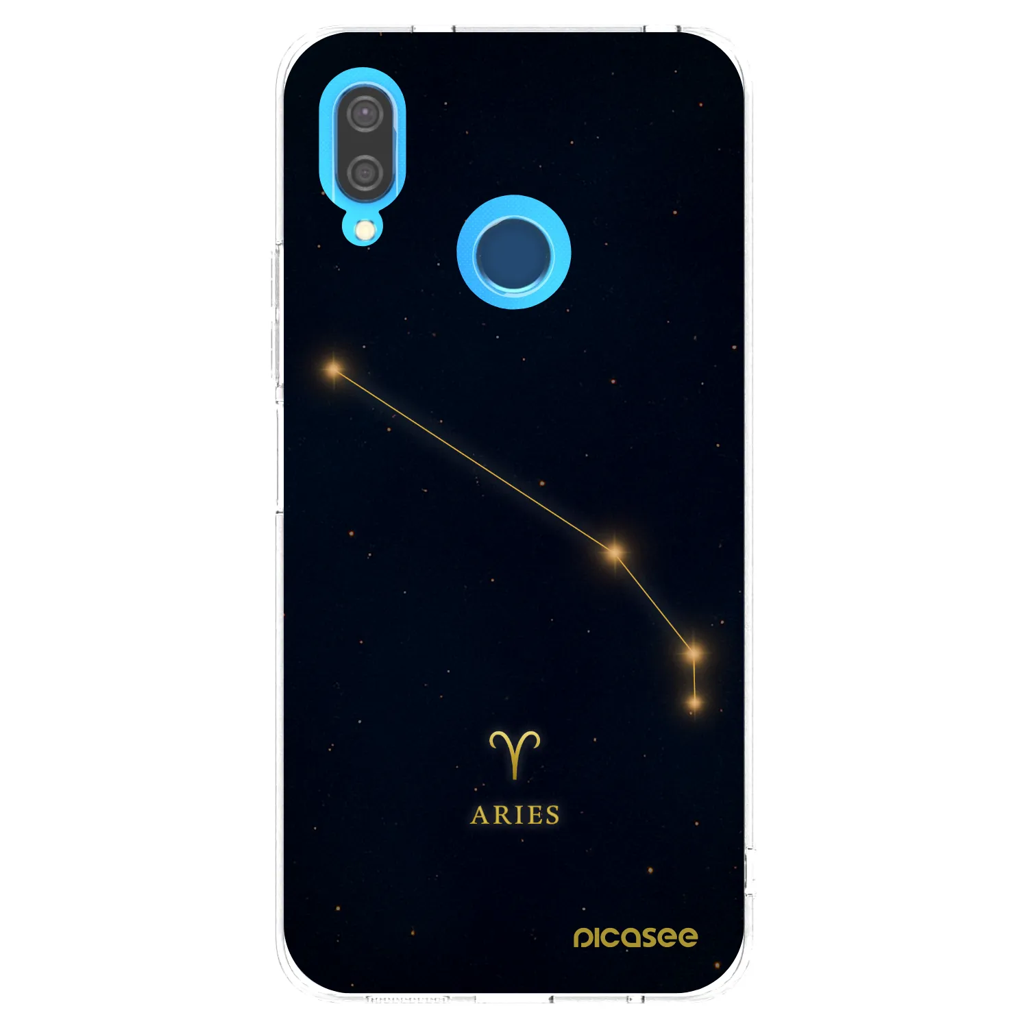 Picasee átlátszó szilikon tok az alábbi mobiltelefonokra Huawei P20 Lite - ARIES