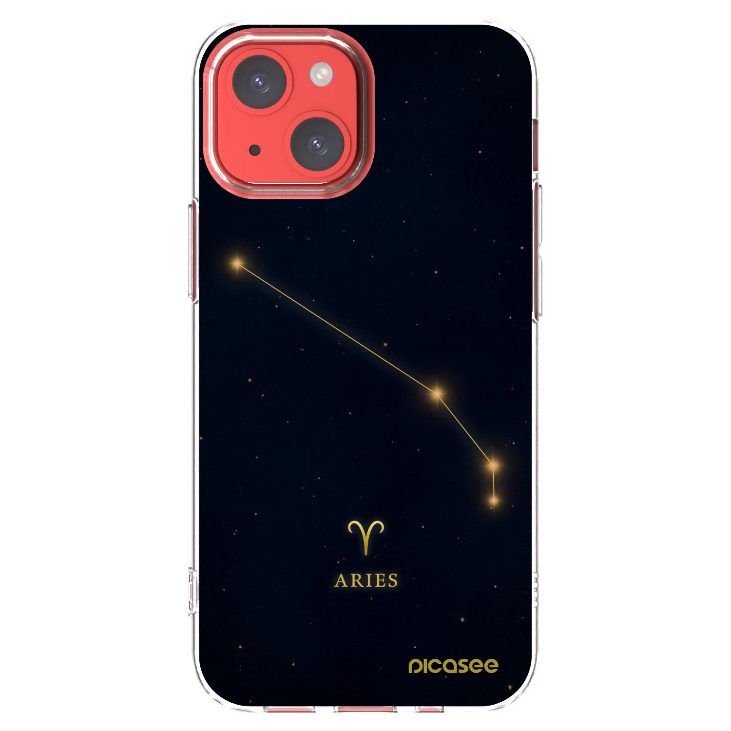 Picasee átlátszó szilikon tok az alábbi mobiltelefonokra Apple iPhone 13 mini - ARIES