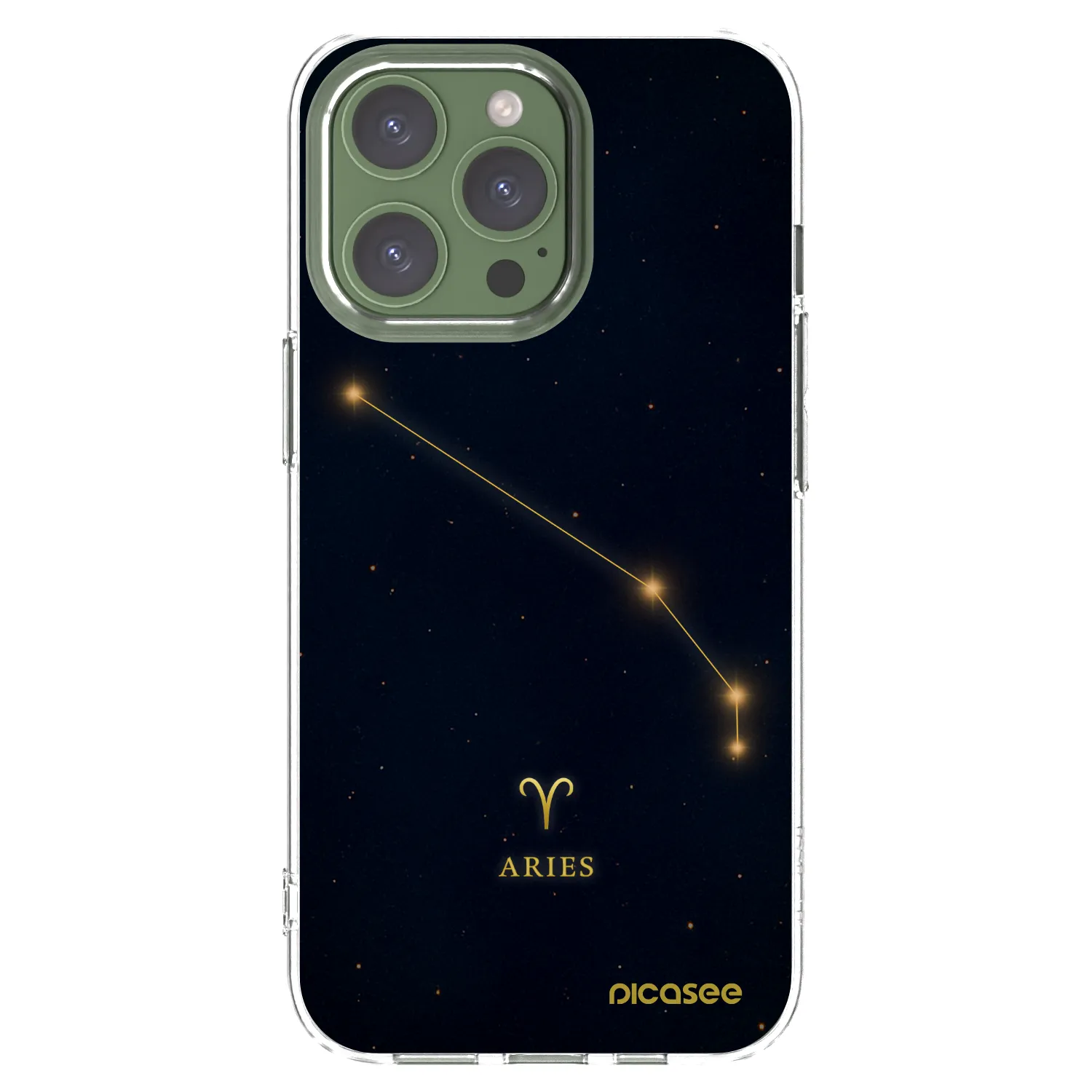 Picasee átlátszó szilikon tok az alábbi mobiltelefonokra Apple iPhone 13 Pro - ARIES