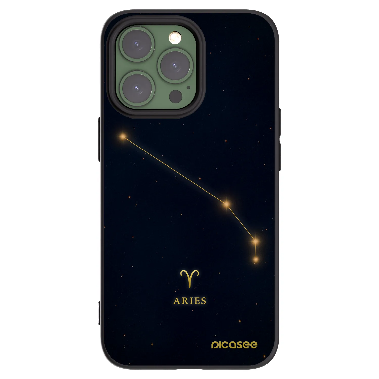 Picasee fekete szilikon tok az alábbi mobiltelefonokra Apple iPhone 13 Pro - ARIES