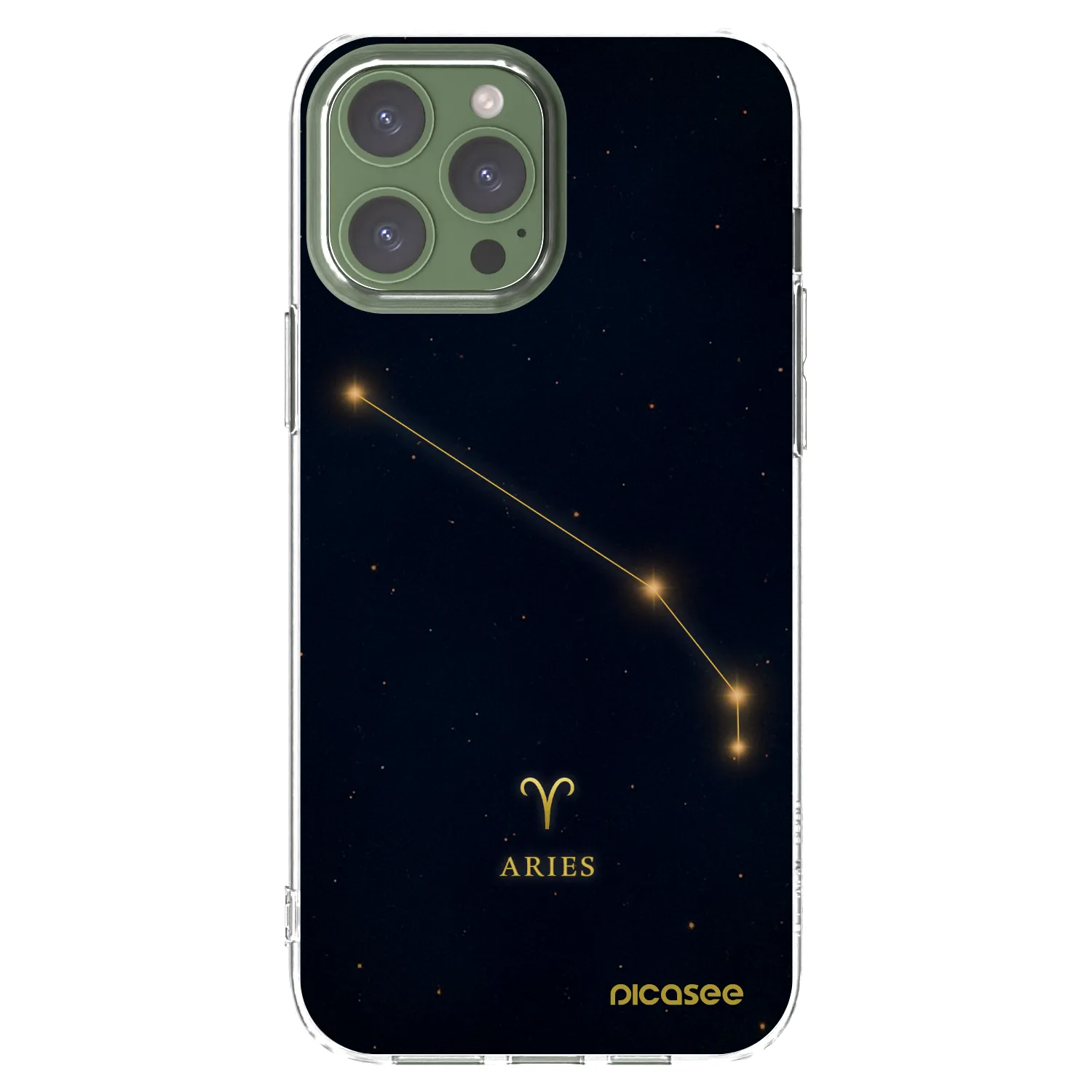 Picasee átlátszó szilikon tok az alábbi mobiltelefonokra Apple iPhone 13 Pro Max - ARIES