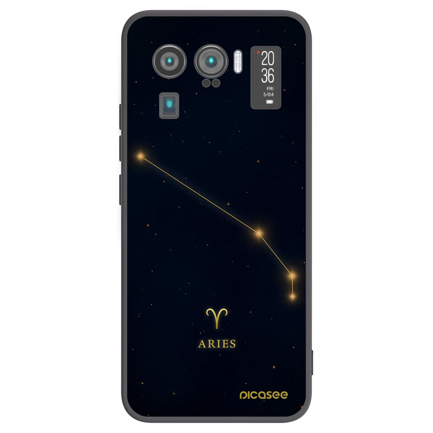 Picasee fekete szilikon tok az alábbi mobiltelefonokra Xiaomi Mi 11 Ultra - ARIES