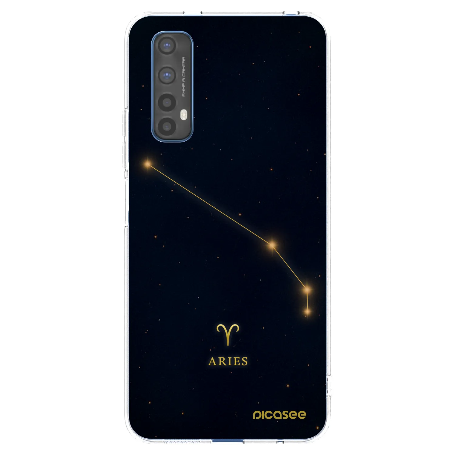 Picasee átlátszó szilikon tok az alábbi mobiltelefonokra Realme 7 - ARIES