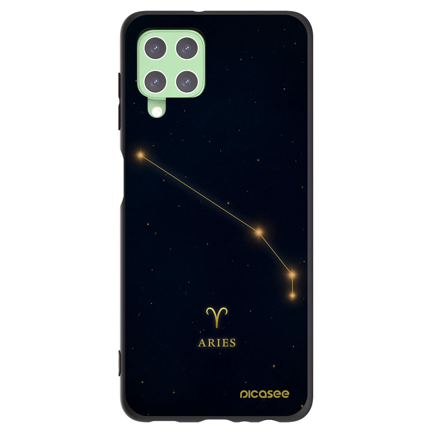 Picasee fekete szilikon tok az alábbi mobiltelefonokra Samsung Galaxy A22 A225F 4G - ARIES
